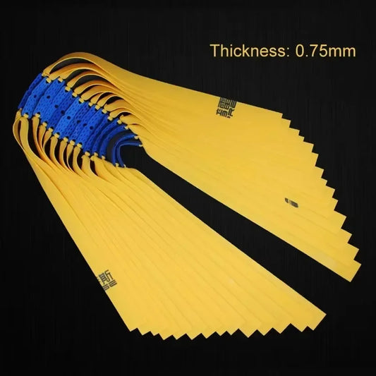 10pcs Flat Rubber Bands 0.75mm Outdoor Hunting Slingshot Accessories High Elasticity Natural Latex Tension Band