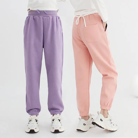 Children Sweatpants Autumn Boys Sports Joggers Cotton Casual Pants Soft Athletic Winter Girls' Lounge Trousers Kids Clothes