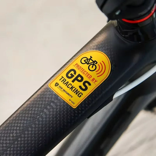 1set Bicycle GPS Sticker Scooter Motorcycle Anti-Theft Warning Sticker Tracking Reflective Waterproof Paster Bike Accessories