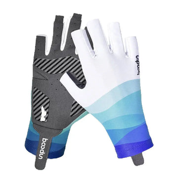 Boodun Cycling Bike Half Short Finger Gloves Shockproof Breathable MTB Road Bicycle Gloves Men Women Sports Cycling Equipment