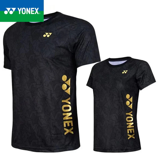 YONEX badminton wear men's and women's sports running quick dry short sleeve shirt T-shirt tennis clothes table tennis clothes