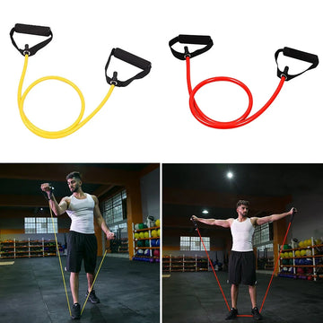 Resistance Bands with Handles Elastic Yoga Pull Rope Workout Bands Fitness Bands for Muscle Training/Shape Body/Physical Therapy