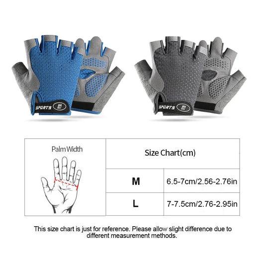 GTUBIKE 1 Pair Kids Half Finger Gloves Sport Gloves Breathable Non-Slip Gel Gloves for Children Cycling Riding Biking Sports