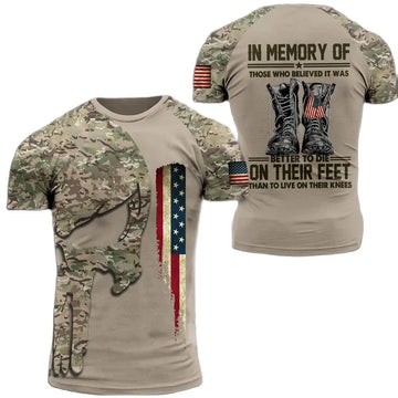 American Soldier Casual O-neck Short-sleeved Camouflage Commando Veteran Men's T-shirt Special Forces Outdoor Quick-drying Top