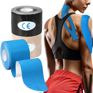 5CMX5M Athletic Elastoplast Injury Sports Tape Muscle Recovery Patch Lift Chest Anti Sagging Knee Elbow Stretch Fitness Brace