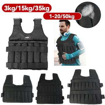 3/15/35kg Weighted Vest Adjustable Workout Equipment for Workout Jogging Running Adjustable Weight Training Exercise Waistcoat