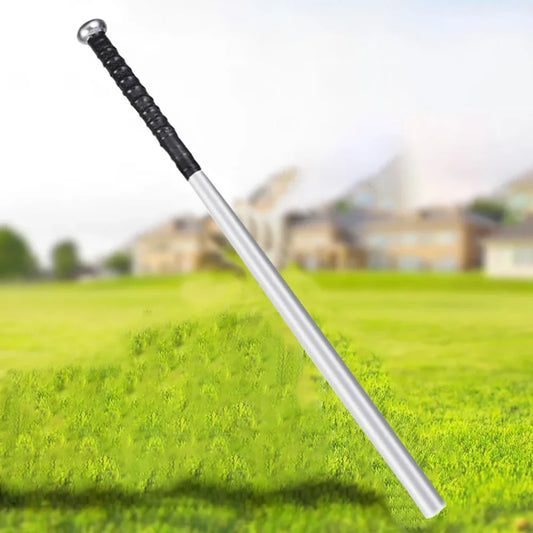 1pc Slivery Baseball Bat, 53cm/64cm Aluminum Alloy Baseball, Silvery Thin Baseball Bat, Home Lightweight Practice Bat