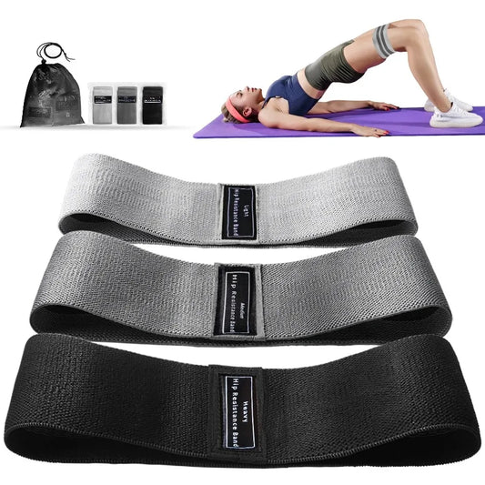 1pc/1 set Fabric Resistance Hip Bands - Glute Thigh Workout Circle for Squats Yoga Stretching - Fitness Loops Gym Equipment