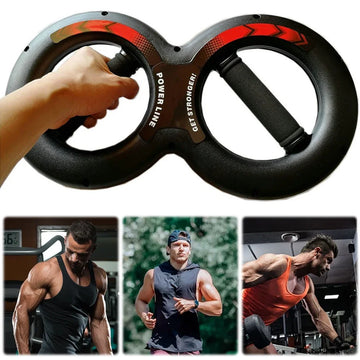 8 Shape Hand Grip Strengthener Fitness Equipment Arm Strength Exercise Tool Forearm Strength Exerciser Gift for Parents Friends
