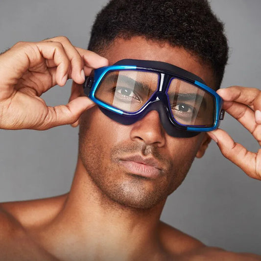 2022 Stylish Large Frame Swimming Goggles for Adults HD Antifog Swim Glasses Manufacturer Direct Wholesale Price