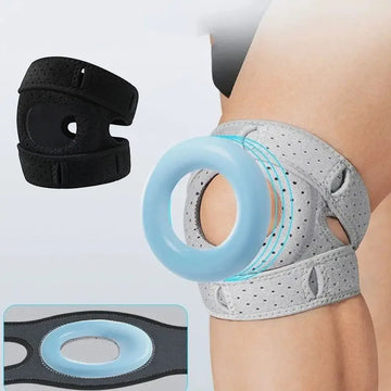 1 Patella Support Knee Pad PA Material Silicone Ring Men's and Women's Outdoor Sports Protective Equipment