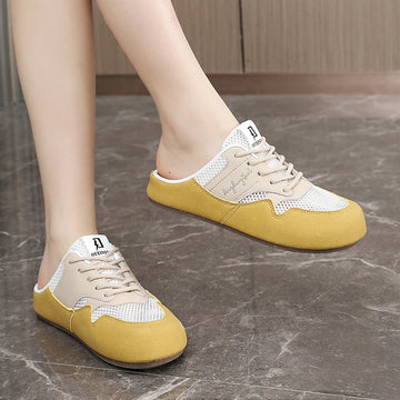 2025 Summer Mesh Sports Shoes Women's Feiwei Casual Live Broadcast Physical Running Harajuku Style Easiest for Match Women's Shoes