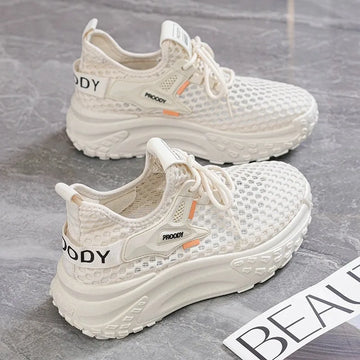 Breathable Women Running Shoes Lightweight Female Sports Shoes Fashion Tennis Outdoor Soft Lace Up Women's Sneakers Q110