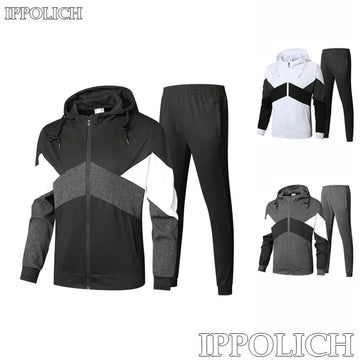 Sports Set For Autumn Run Fitness Training Outdoor Casual Two-Piece Set Autumn Outdoor Running Sports Fitness Hooded Male Set