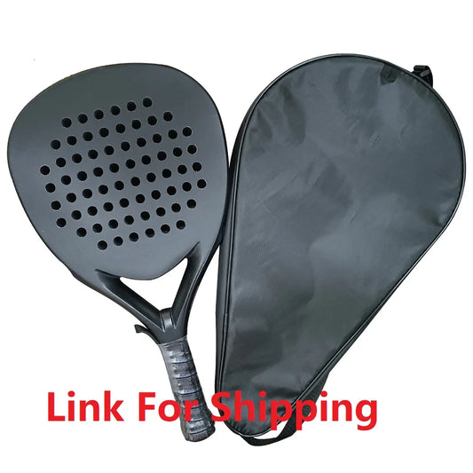 2025 Padel Paddle Tennis Racket Soft Face Carbon Fiber Soft EVA Face Sports Racquet Outdoors Papa Professional Equipment