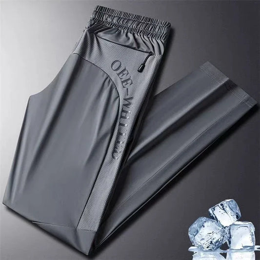 Men's Running Pants Sportswear Jogging Sweatpants Quick Dry Thin Tracksuit Elastic Gym Fitness Trousers Training Sport Pants Men