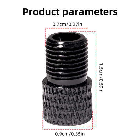VXM Bicycle Aluminum Alloy CNC Bike Valve Adapter Convert Presta Schrader Valve Pump Air Nozzle Tube Tools Cycling Accessories