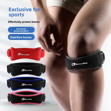 1Pcs Pressurized Patella Knee Straps with Ergonomic Silicone Pad Shock Absorption Sports Knee Pads for Patellar Tendon Support ^
