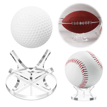 Acrylic Sport Ball Display Rack Clear Baseball Display Stand Memorabilia Autograph Baseball Stand for Golf Softball Tennis Ball