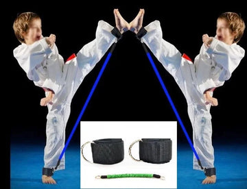 Resistance Bands for Children and Kids, Taekwondo Boxing Training, Leg Strength Trainer Tubes, Fitness Equipment