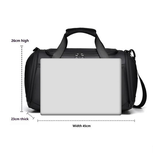Fashion sports large capacity travel crossbody bag with wet and dry separation handbag,suitable for goingout,gym,shopping,travel