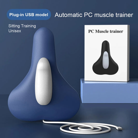 Electric Pelvic Floor Muscle Trainer Rechargeable Kegel Exerciser Massage Cushion Ergonomic Hip Strengthener Training Equipment