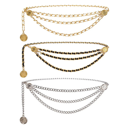 Women's Waist Chain Belt Bridal Wedding Adjustable Tassel Body Jewelry Fashion Accessories for Party Carnival Holiday