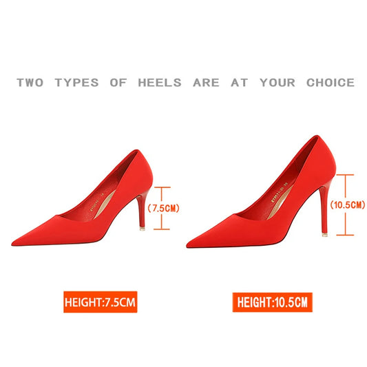 BIGTREE Shoes Satin Women Pumps 2025 New Purple High Heels Fashion Women Shoes Stiletto Luxury Noble Party Shoes Women Heels
