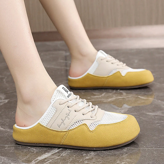 2025 Summer Mesh Sports Shoes Women's Feiwei Casual Live Broadcast Physical Running Harajuku Style Easiest for Match Women's Shoes