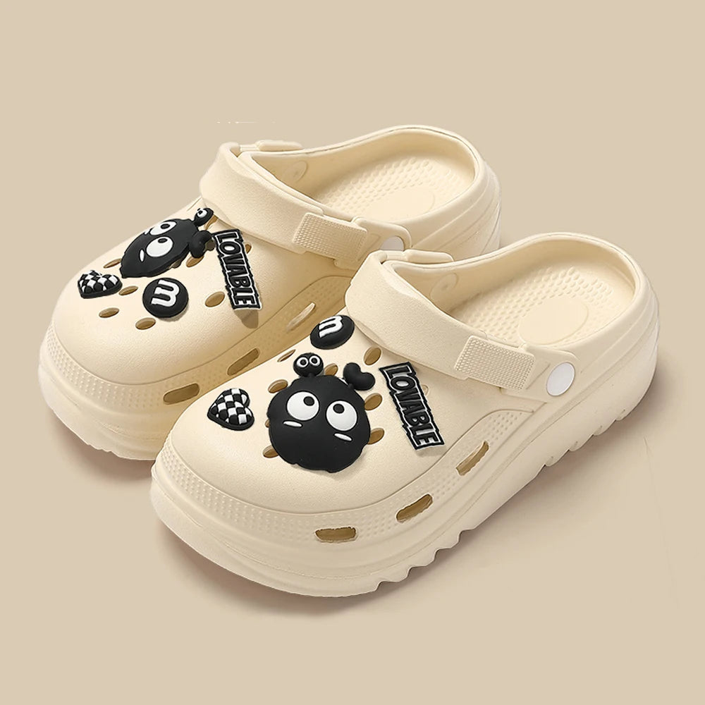 ZHIDA Women's Sandals Summer Outdoor Soft Bottom Nurse Shoes Indoor Slip-On Clogs Couples Garden Shoes Slides EVA Beach Shoes