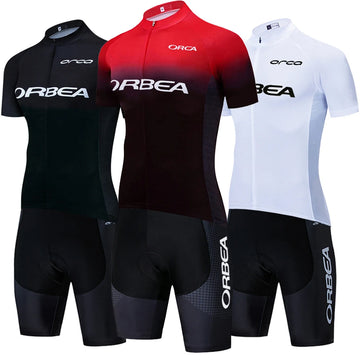 New ORBEA ORCA Cycling Jersey Bike Shorts Set Men Women Quick dry Ropa Ciclismo 4 Pockets Summer Pro Bicycle T-Shirt Clothing