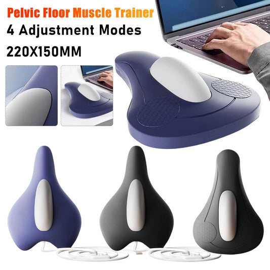 Pelvic Floor Muscle Trainer Sit-On-Top Kegel Fitness Trainer Hip Strengthener With 4 Modes Home Office Massage Repair Cushions