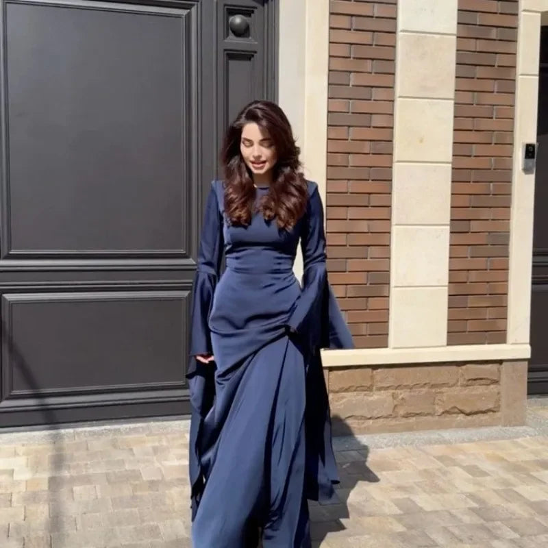 2024 Autumn/Winter New Women's Evening Dress Amazon Independent Station Ebay Middle East Large Display Long Sleeve