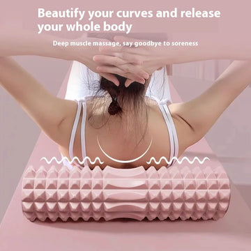 33/45cm Three-dimensional Dot Yoga Foam Roller Body Sculpting Home Gym Whole Body Muscle Massage Relaxer Sports Rehabilitation
