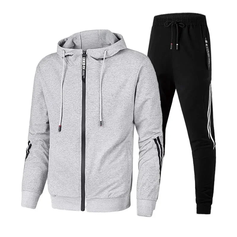 Men's Set Pullover Sweatshirt Hoodies Sweatsuit Long Sleeve High Quality Sports Suit 2024 Outdoors Daily Fashion Casual Clothing