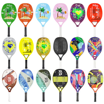 INSUM Full Carbon/Kevlar Beach Tennis Racket with EVA Soft Memory Foam Core Anole Racket Beach Tennis