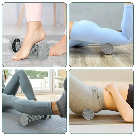 Foot Massager Massage Roller Yoga Massage Ball Plantar Fascia Roller Muscle Relaxation Care Plastic Manual Foot Massager