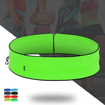 Invisible Gym Running Waist Bag Lightweight Marathon Yoga Belt Fanny Pack 7 inch Zipper Pocket Fitness Sport Phone Pouch