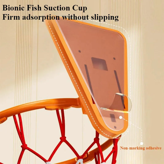 Indoor Basketball Hoops Children's Basketball Hoops Household Mute Ball Wall Mounted Foldable Basketball Hoop Training Equipment