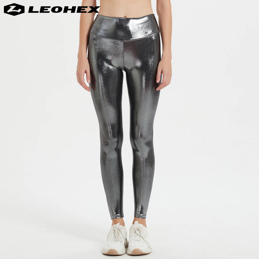 LEOHEX Yoga Leggings Women Fitness Leggings Running Pants Breathable Sports Leggings High Waist Summer Workout Gym Clothing