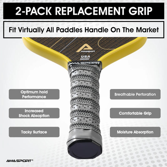 Non-Slip Pickleball Paddle Grip Tape,Moisture-Wicking Pickball Replacement Grip, Premium Pickleball Racket Replacement Grip Wrap