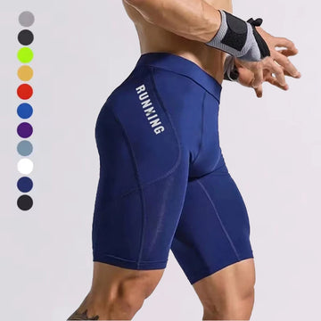 Men Bodybuilding Shorts Fitness Workout Inseam Gym Knickers Male Muscle Alive Elastic Compression Tights Skinny Leggins Hombre