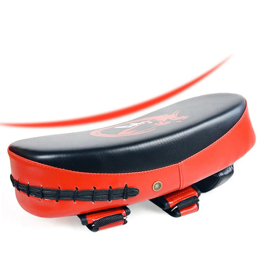 Foot Target Pad Curved Boxing Muay Thai Hand Target Wear Resistant Shock-Absorbing PU Leather Kick Target Sanda Training