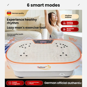 Jeefanco Vibration Plate Seniors & Teens Silicone Surface Magnetic Heating Fitness Home Efficient Resonance Fitness Machine