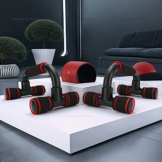 H-shaped push-up pole supports chest muscles and home fitness small equipment for portable sports comfort for young people