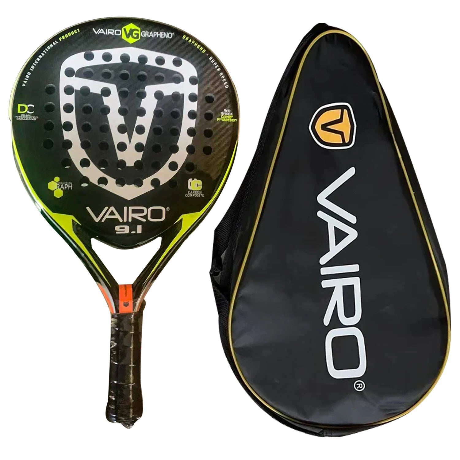Padel Tennis Racket, 3K Carbon Fiber, Eva Soft Memory Shape, Rough Surface, High Balance Padel Paddle without Bag