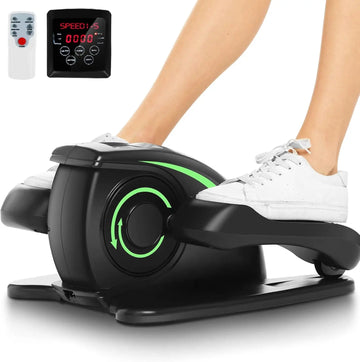 Under Desk Elliptical Machine - Quiet Pedal Exerciser for Seniors, Office & Home, Low-Impact Seated Leg Workout Equipment, Smart