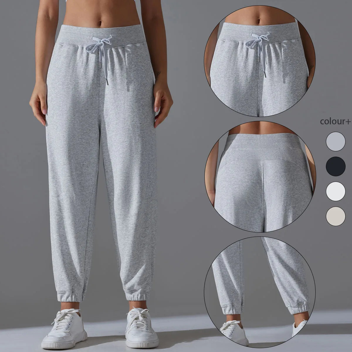 Sport Pants For Women Running Cycling Sports Gym Pants Relaxed Comfortable OutdoorSports Gym Trousers Adjustable with lanyard