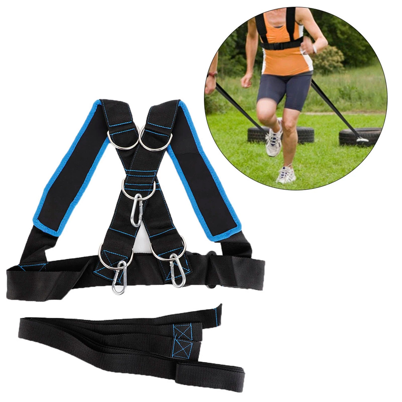 Speed Running Harness Sled Shoulder Harness Speed Strength Training Sled Shoulder Harness Resistance Band Belt Sports Equipment