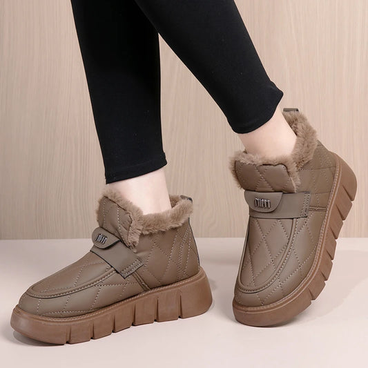 2025 Winter New Women's Cotton Boots Thick Bottom Skid-proof Durable Cold-proof Warm Women's Shoes Free Shipping Women' Shoes